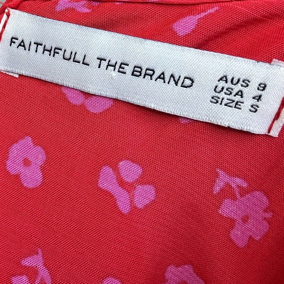 FAITHFULL THE BRAND Bellavista Midi Dress Sunset Floral Print - Picture 9 of 13